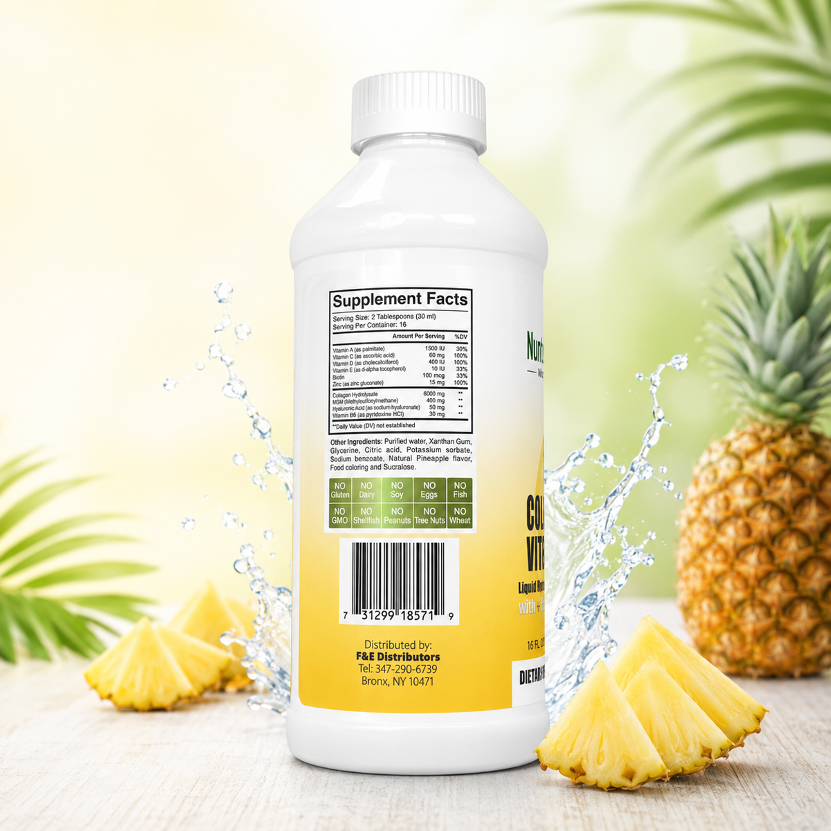 Nutrivitta Collagen + Vitamin C with Biotin & Hyaluronic Acid