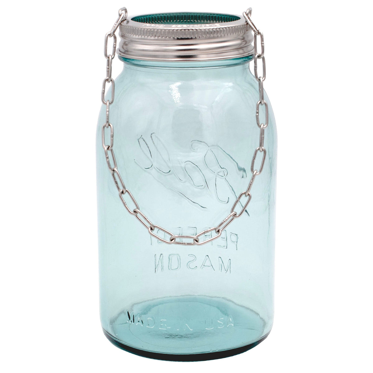 Stainless Steel Band with Chain Handle for Mason Jars 6 Pack
